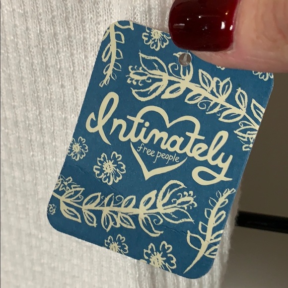 FREE PEOPLE Skyline Thermal Top, Wine or White XS - New w/Tags - Picture 6 of 7